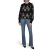 image:imageKarl Lagerfeld Womens Long Sleeve Crewneck Patterned Essential SweaterBlack