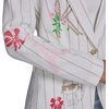image:imageKarl Lagerfeld Womens Long Sleeve Jacket with Bold Stripes and Embroidery AccentsSoft WhiteFrench Beige