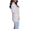 image:imageKarl Lagerfeld Womens Long Sleeve Jacket with Bold Stripes and Embroidery AccentsSoft WhiteFrench Beige