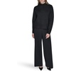 image:imageKarl Lagerfeld Womens Long Sleeve Mock Neck Crystal Button SweaterBlack