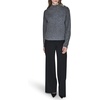 image:imageKarl Lagerfeld Womens Long Sleeve Mock Neck Crystal Button SweaterDusk Grey Heather
