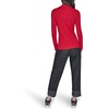 image:imageKarl Lagerfeld Womens Long Sleeve Mock Neck Logo Tape Zip Up SweaterAdmiral Red