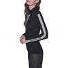 image:imageKarl Lagerfeld Womens Long Sleeve Mock Neck Logo Tape Zip Up SweaterBlack