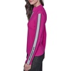 image:imageKarl Lagerfeld Womens Long Sleeve Mock Neck Logo Tape Zip Up SweaterBright Jewel Pink