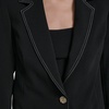 image:imageKarl Lagerfeld Womens Long Sleeve Polished Jacket with Scalloped HemBlack