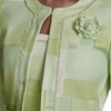 image:imageKarl Lagerfeld Womens Long Sleeve Pull on Faux Tweed JacketTea GreenSoft White Multi