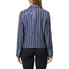 image:imageKarl Lagerfeld Womens Long Sleeve Stripe Office Friendly Blazer JacketIndigoBlack Stripe