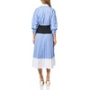 image:imageKarl Lagerfeld Womens Long Sleeve Stripe Office Friendly Bright DressFrench Blue Combo