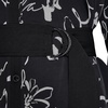 image:imageKarl Lagerfeld Womens Long Sleeve Tie Waist Printed Silky Crepe Shirt DressBlackBirch