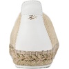 image:imageKarl Lagerfeld Womens Michaela Atelier Espadrille Closed Toe Sandal with PinsNaturalBright White