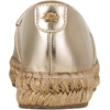 image:imageKarl Lagerfeld Womens Millicent Flat Espadrille Slip on Flat with LogoWhite GoldBlack