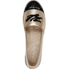 image:imageKarl Lagerfeld Womens Millicent Flat Espadrille Slip on Flat with LogoWhite GoldBlack