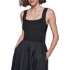 image:imageKarl Lagerfeld Womens Mixed Media Midi Tank DressBlack