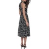 image:imageKarl Lagerfeld Womens Multi Color Sleevelss Mock Neck Midi DressBlack Soft White