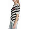 image:imageKarl Lagerfeld Womens Pearl Detail Sequin Flower Stripes SweaterSoft WhiteBlack