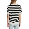 image:imageKarl Lagerfeld Womens Pearl Detail Sequin Flower Stripes SweaterSoft WhiteBlack