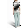 image:imageKarl Lagerfeld Womens Pearl Detail Sequin Flower Stripes SweaterSoft WhiteBlack