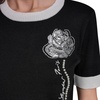 image:imageKarl Lagerfeld Womens Pearl Detail Sequin Flower SweaterBlackSoft White