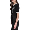 image:imageKarl Lagerfeld Womens Pearl Detail Sequin Flower SweaterBlackSoft White