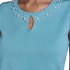 image:imageKarl Lagerfeld Womens Pearl Neckline Sleeveless SweaterAqua Mist