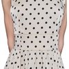 image:imageKarl Lagerfeld Womens Polka Dot Print Sleeveless Midi Dress with PocketsOyster Gray Black