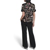 image:imageKarl Lagerfeld Womens Printed Camp Shirt with Sewing ThemeBlack Combo