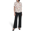 image:imageKarl Lagerfeld Womens Printed Camp Shirt with Sewing ThemeSoft White Multi