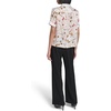 image:imageKarl Lagerfeld Womens Printed Camp Shirt with Sewing ThemeSoft White Multi