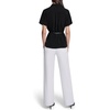 image:imageKarl Lagerfeld Womens Rosette Belt Short Sleeve BlouseBlack