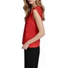 image:imageKarl Lagerfeld Womens Ruffle Sleeve Lightweight Dainty BlouseApple
