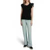 image:imageKarl Lagerfeld Womens Ruffle Sleeve Lightweight Dainty BlouseBlack