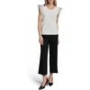 image:imageKarl Lagerfeld Womens Ruffle Sleeve Lightweight Dainty BlouseSoft White