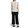 image:imageKarl Lagerfeld Womens Ruffle Sleeve Lightweight Dainty BlouseSoft White