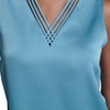 image:imageKarl Lagerfeld Womens Satin Sleeveless CamisoleAqua Mist