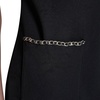 image:imageKarl Lagerfeld Womens Short Sleeve Chain Trims Scuba Crepe Shift DressBlack