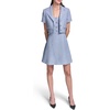 image:imageKarl Lagerfeld Womens Short Sleeve Collar Tweed Cropped JacketBlue Multi