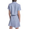 image:imageKarl Lagerfeld Womens Short Sleeve Collar Tweed Cropped JacketBlue Multi