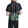 image:imageKarl Lagerfeld Womens Short Sleeve Collared Button Down Floral Camp ShirtBlack Combo
