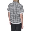 image:imageKarl Lagerfeld Womens Short Sleeve Collared Button Down Printed Camp ShirtBlackBisque