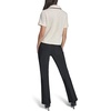 image:imageKarl Lagerfeld Womens Short Sleeve Collared Lurex Tweed TopBisque