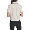image:imageKarl Lagerfeld Womens Short Sleeve Collared Lurex Tweed TopBisque
