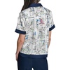 image:imageKarl Lagerfeld Womens Short Sleeve Collared Neck All Over Print Camp ShirtNaval AcademySoft White Multi