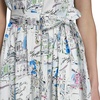 image:imageKarl Lagerfeld Womens Short Sleeve Collared Neck All Over Whimsy Print Button Down Midi DressSoft White Multi
