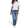 image:imageKarl Lagerfeld Womens Short Sleeve Collared Neck Emboriderd Collar Camp ShirtWhite