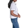 image:imageKarl Lagerfeld Womens Short Sleeve Collared Neck Emboriderd Collar Camp ShirtWhite