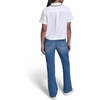 image:imageKarl Lagerfeld Womens Short Sleeve Collared Neck Emboriderd Collar Camp ShirtWhite