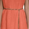 image:imageKarl Lagerfeld Womens Short Sleeve Collared Neck Floral Ottoman Midi Chain Belt DressCamelia