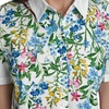 image:imageKarl Lagerfeld Womens Short Sleeve Collared Neck Placed Floral Button DownSoft White Combo