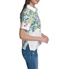 image:imageKarl Lagerfeld Womens Short Sleeve Collared Neck Placed Floral Button DownSoft White Combo