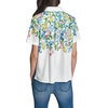 image:imageKarl Lagerfeld Womens Short Sleeve Collared Neck Placed Floral Button DownSoft White Combo
